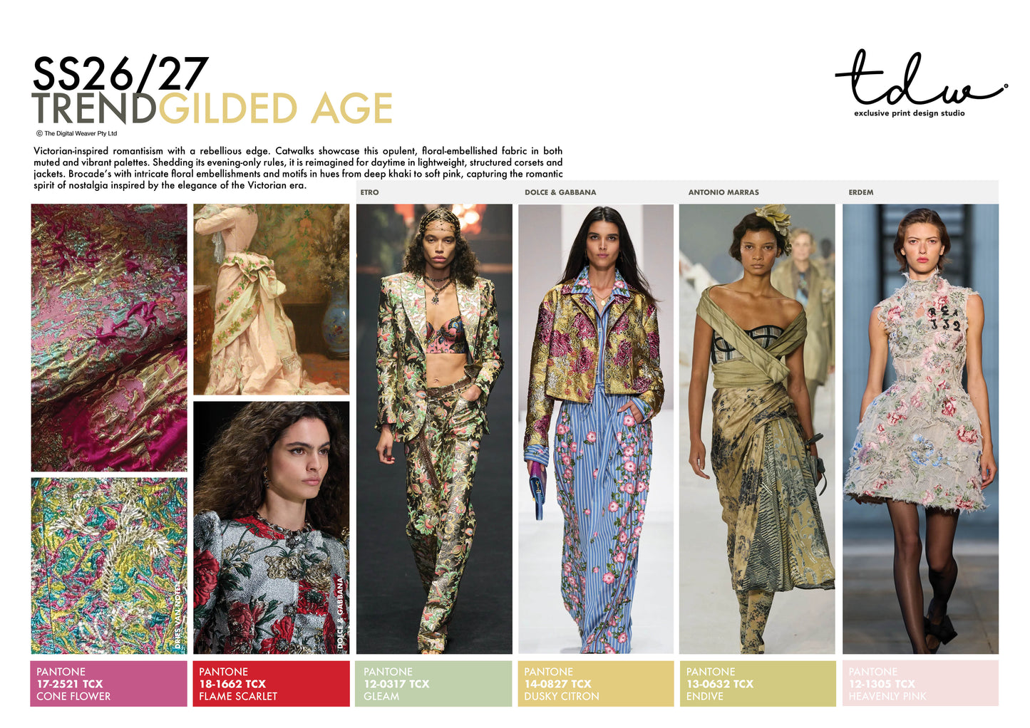 SS26/27 GILDED AGE A3 Trend Board Digital File