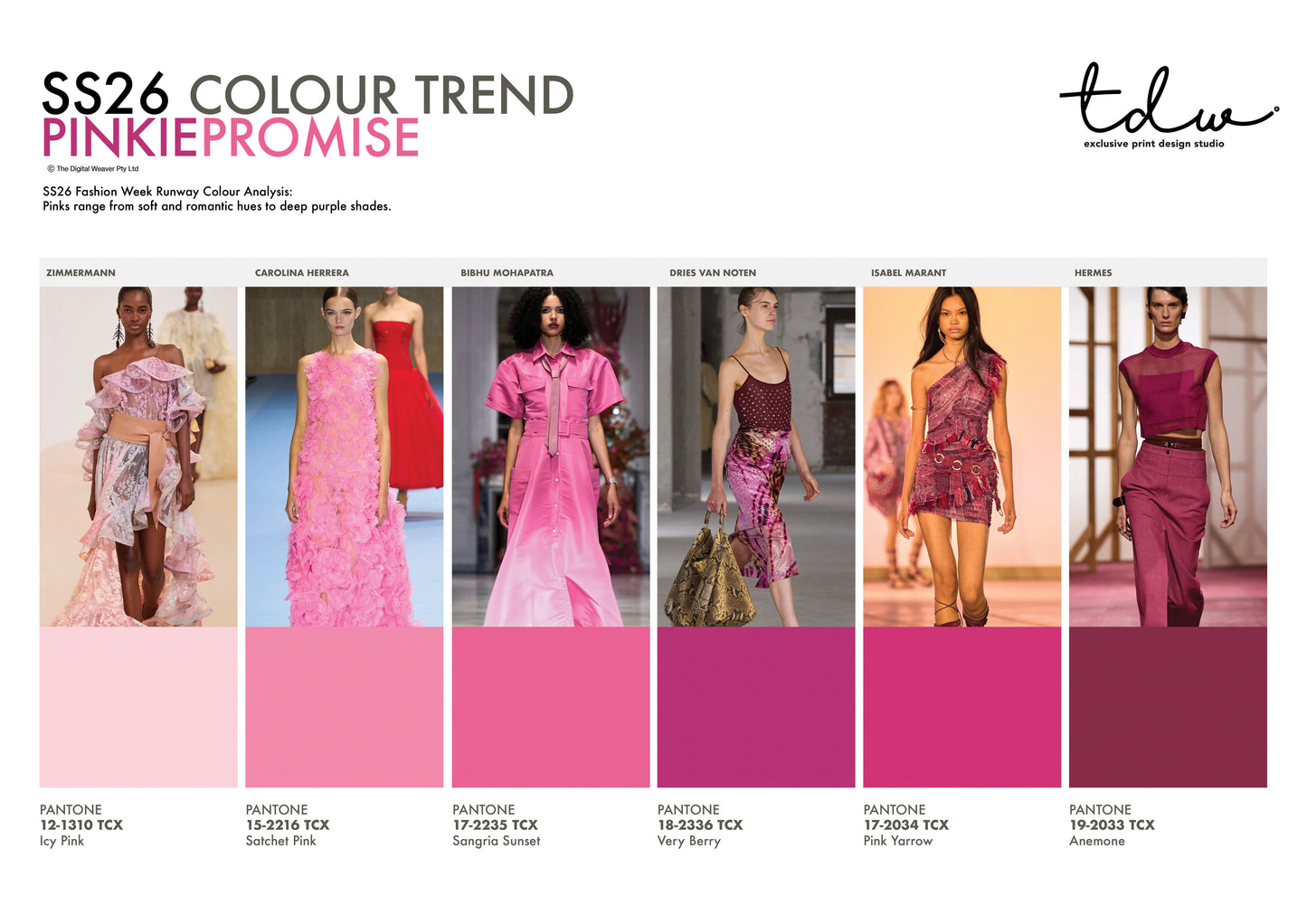 SS26 COLOUR TREND Pinkie Promise A3 Trend Board Digital File