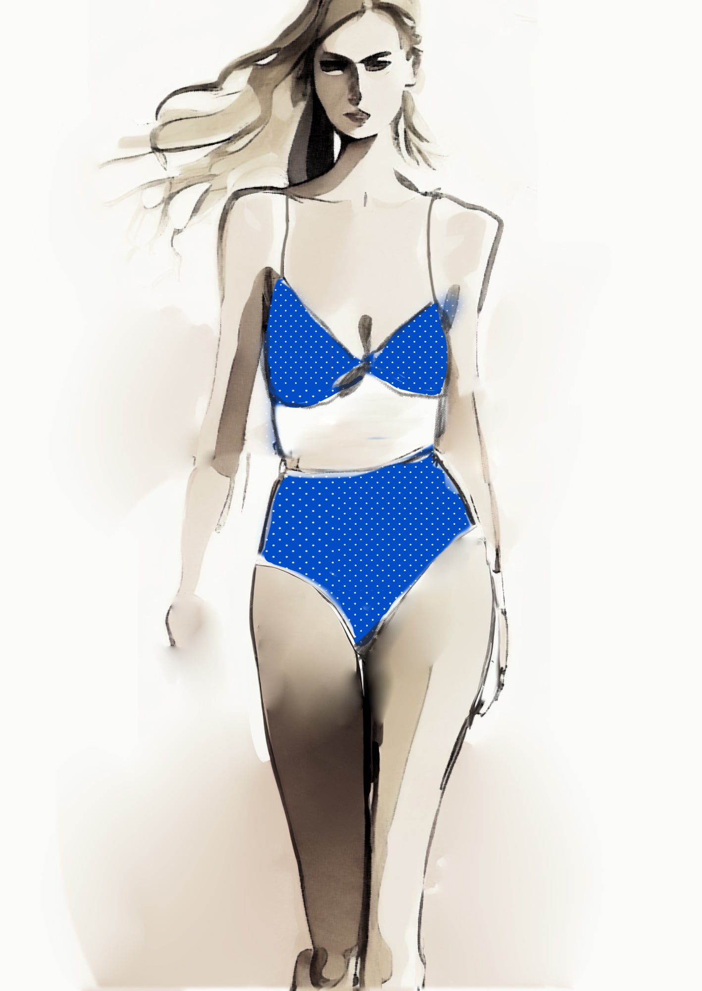 Spot Design - 3mm - Cobalt & White