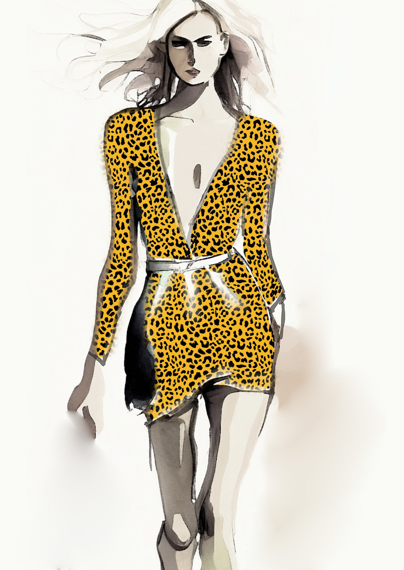 Cheetah Design - 20mm - Sun & Black