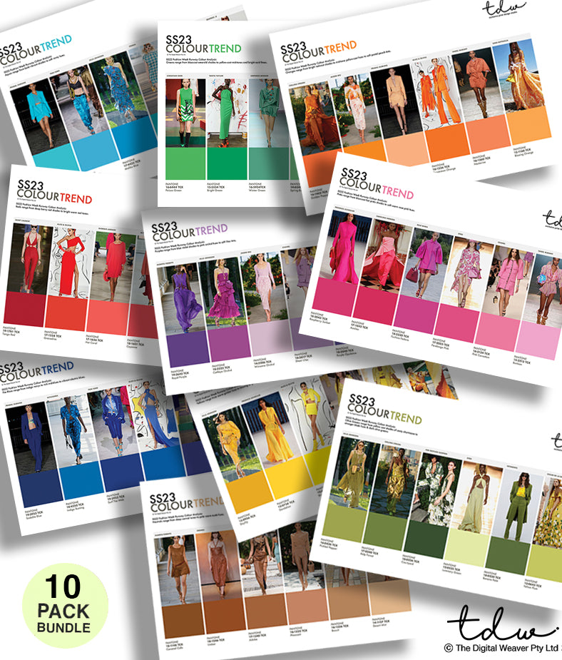 SS23 COLOUR ANALYSIS - DEEP DIVE - 10 PACK