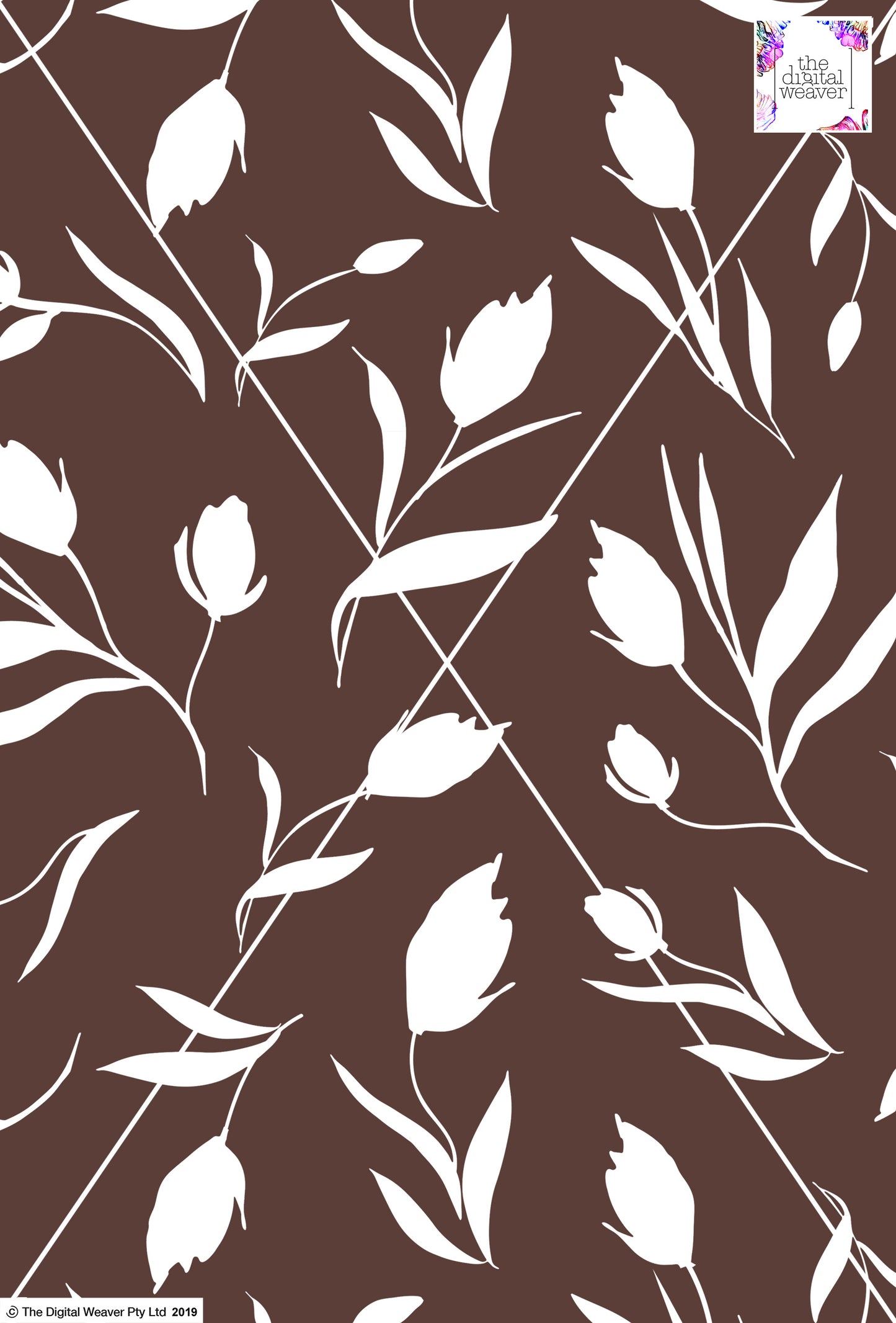 Floral Tulip - 100mm - Chocolate