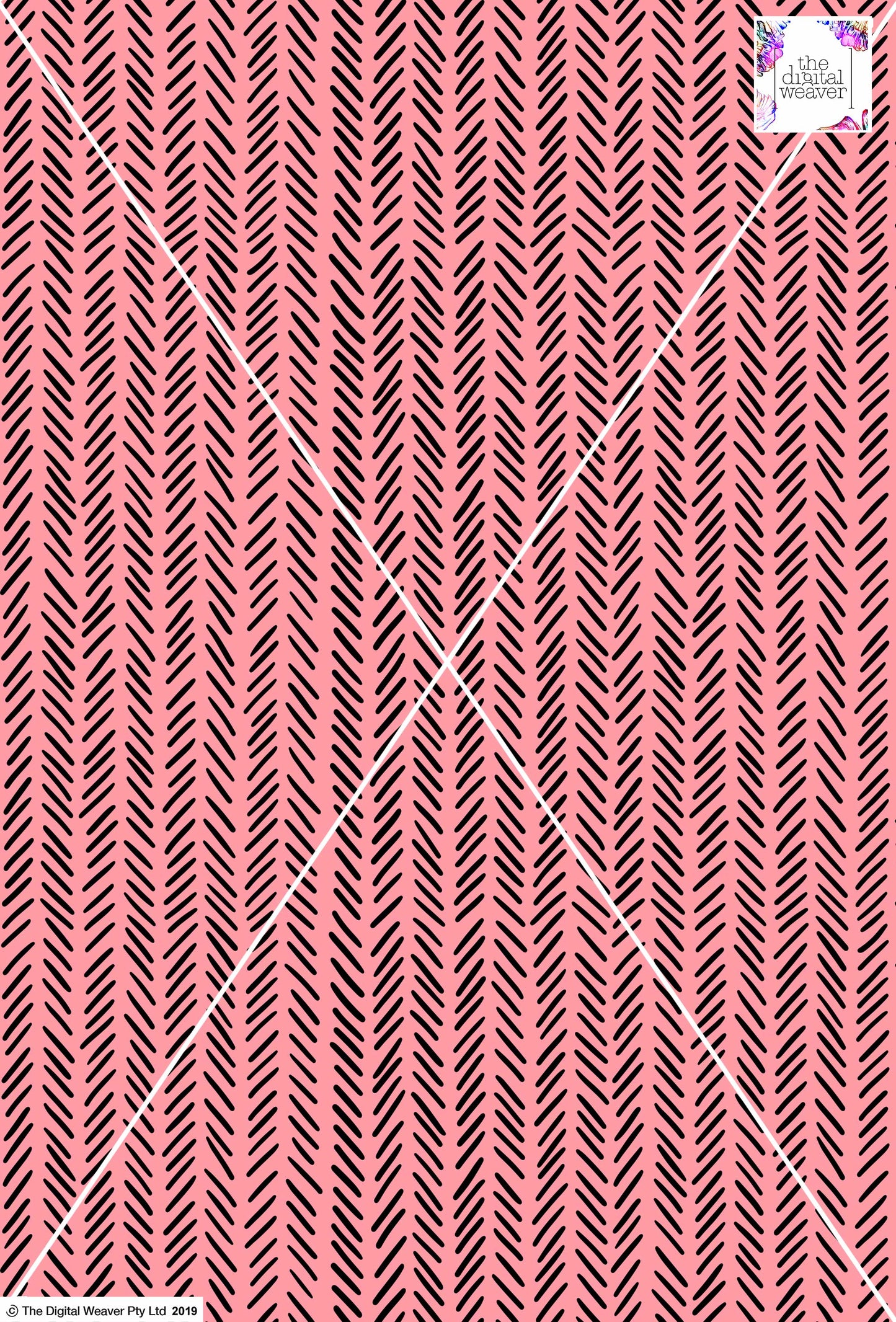 Tribal Lines Design - 10mm - Rose