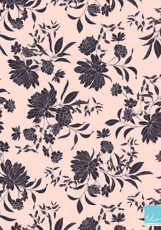 TDW3124_FH0031 Evening Blooms Exclusive Print Design