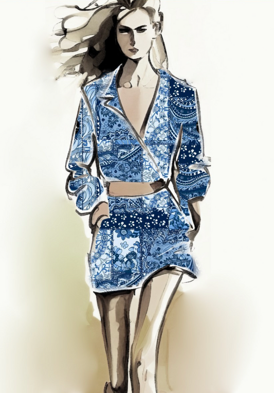 TDW3615_MA250 Springtime Gypsy patchwork Exclusive Print Design