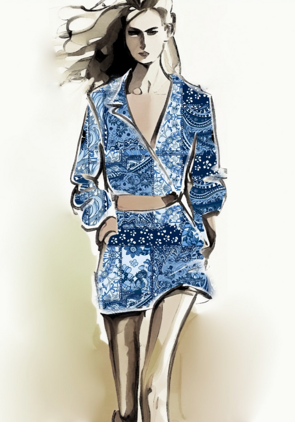 TDW3615_MA250 Springtime Gypsy patchwork Exclusive Print Design