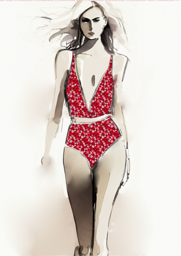 TDW2451_RY134 Micro ditsy Floral Exclusive Print Design