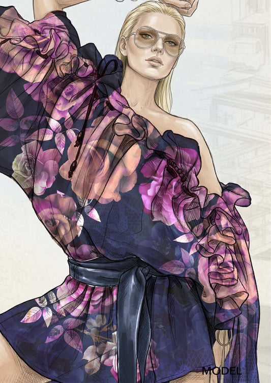 TDW2191_MS022 Amazing Lace Romance Floral Exclusive Print Design