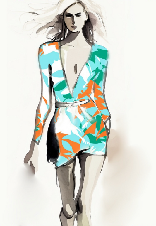 TDW3240_MA068 Tempest Leaf Exclusive Print Design