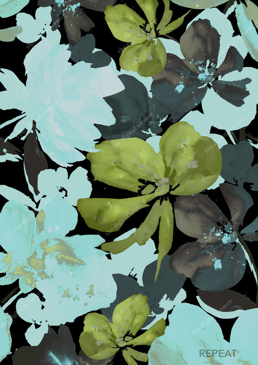 TDW3557_MT007 Freedom Painterly floral Exclusive Print Design