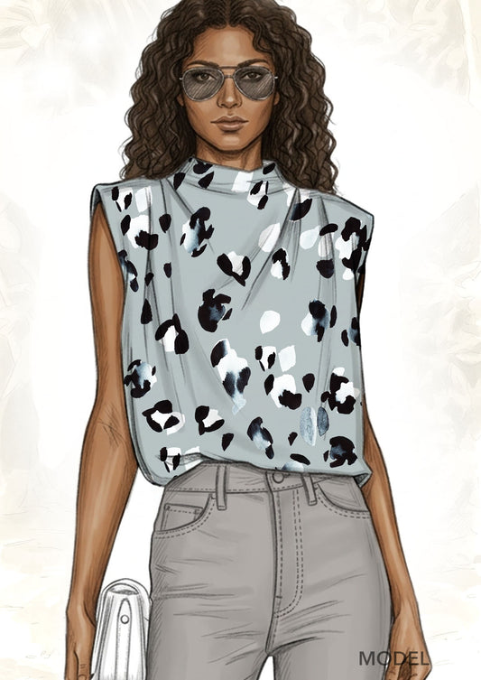 TDW3627_MT010 Wild Spot watercolor Markings  Exclusive Print Design
