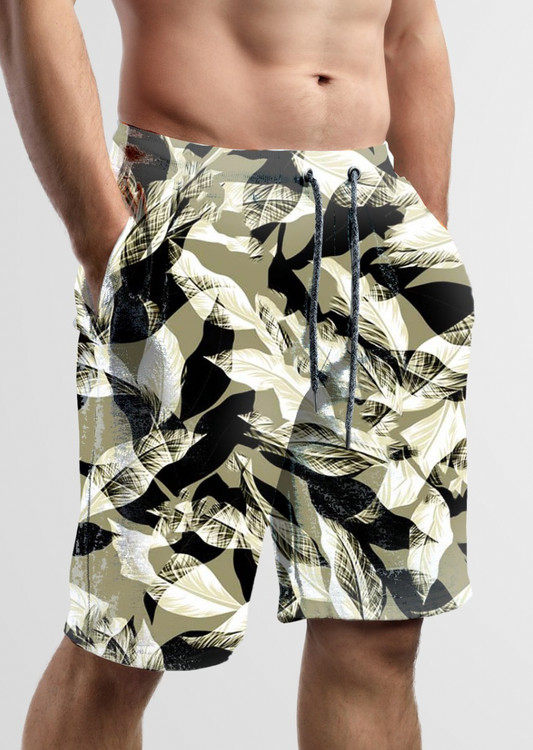 TDW3649_LA160 Abstract Leaf print Exclusive Print Design
