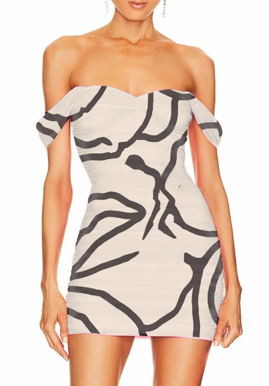 TDW3690_MA290 Oversized Lines & Heraldic Border Exclusive Print Design