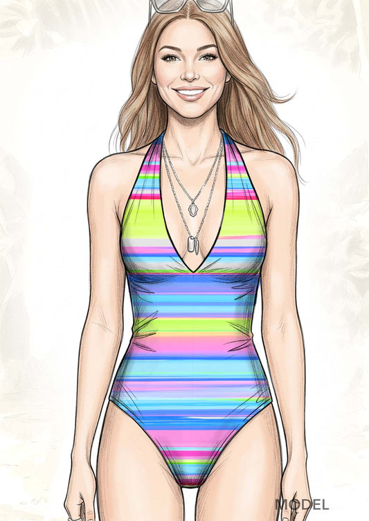 TDW3764_LA185 Aurora Horizon Stripe Exclusive Print Design