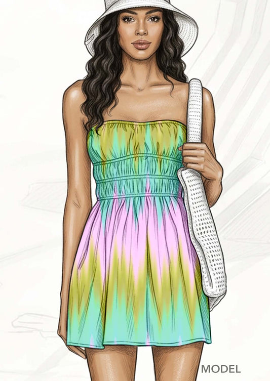 TDW3765_MA318 Aurora Zig Zag Stripe Exclusive Print Design