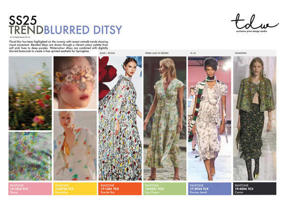 SS25 Blurred Ditsy A3 Trend Board Digital File