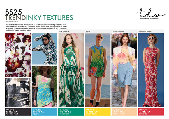 SS25 Inky Textures A3 Trend Board Digital File