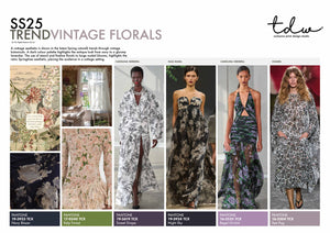 SS25 Vintage Florals A3 Trend Board Digital File