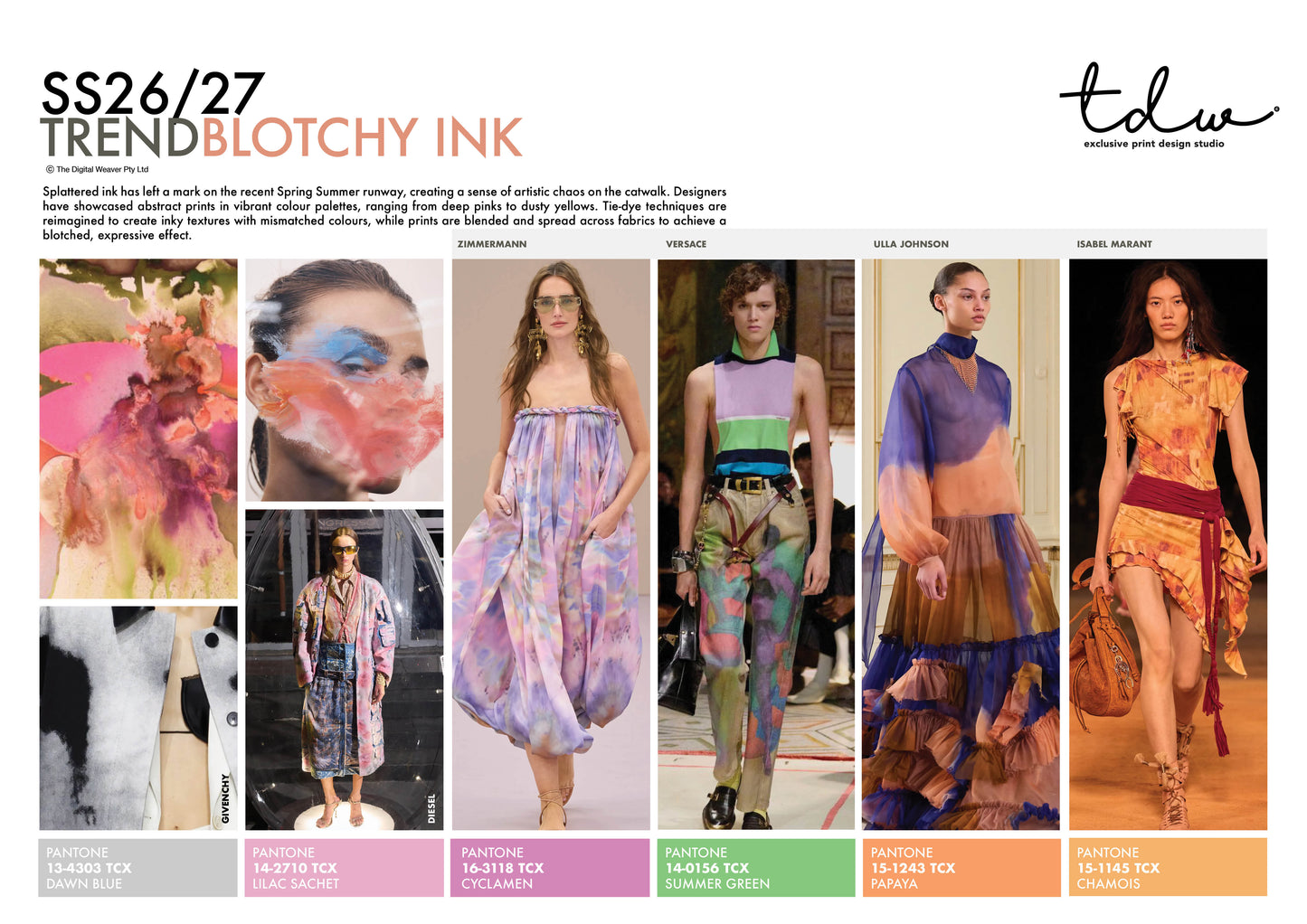 SS26/27 BLOTCHY INK A3 Trend Board Digital File