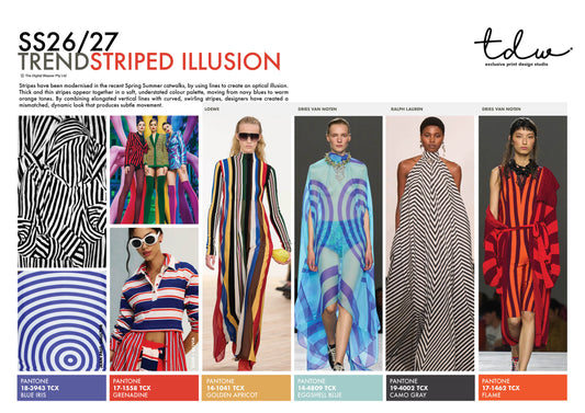 SS26/27 STRIPED ILLUSION A3 Trend Board Digital File