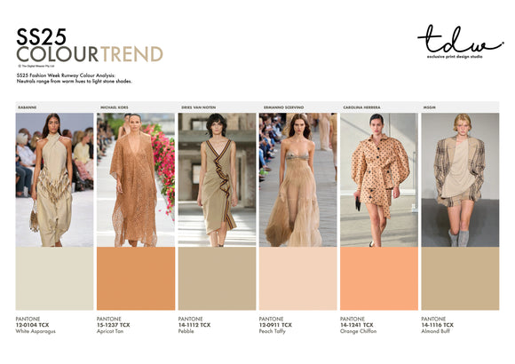 SS25 COLOUR TREND Neutral A3 Trend Board Digital File