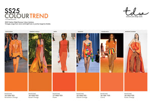 SS25 COLOUR TREND Orange A3 Trend Board Digital File