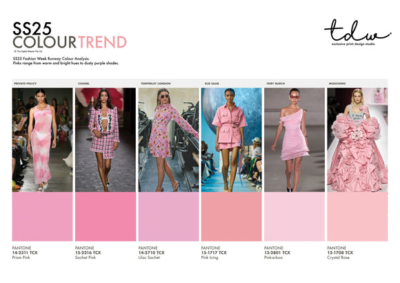 SS25 COLOUR TREND Pink A3 Trend Board Digital File