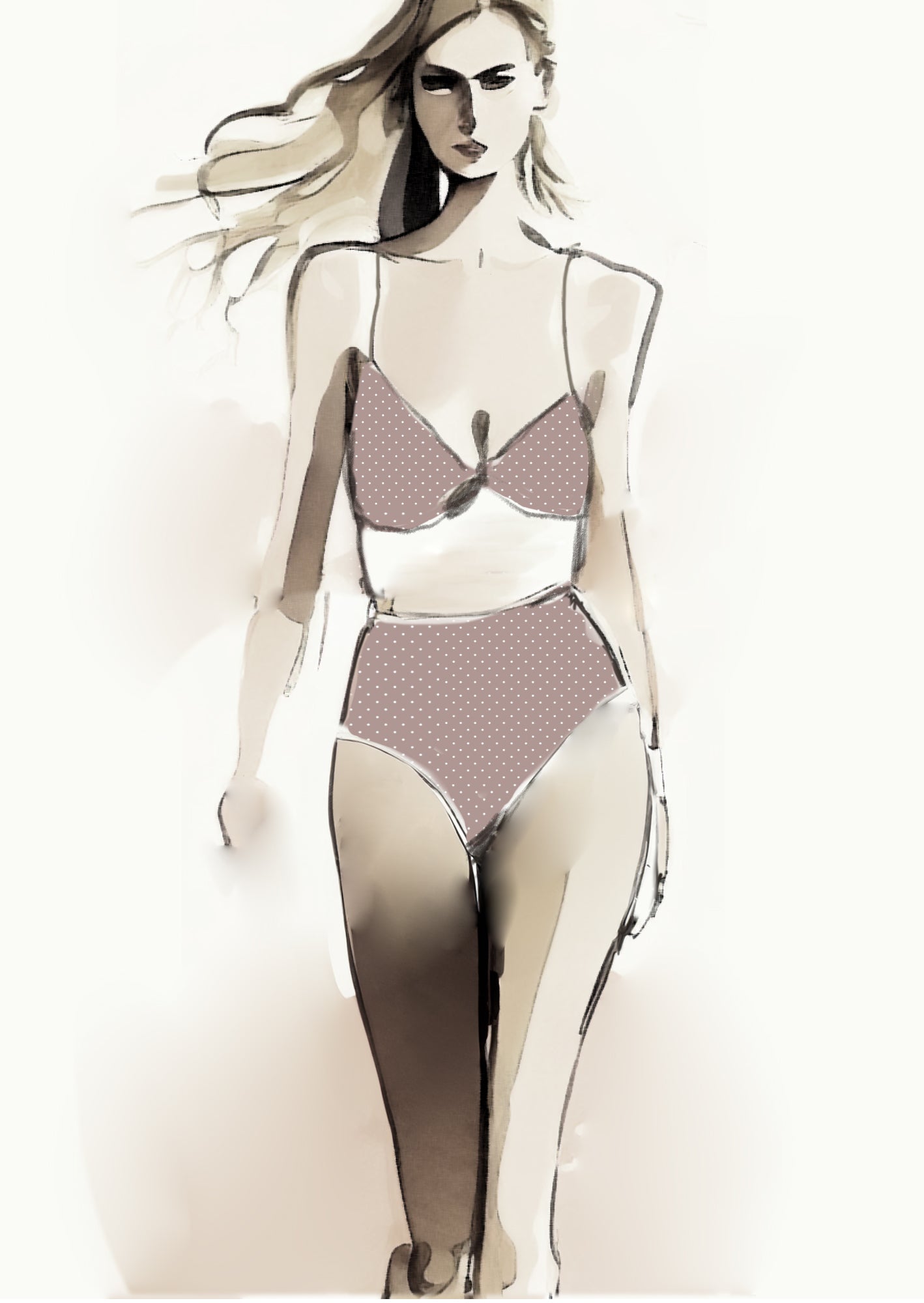 Spot Design - 3mm - Latte & White