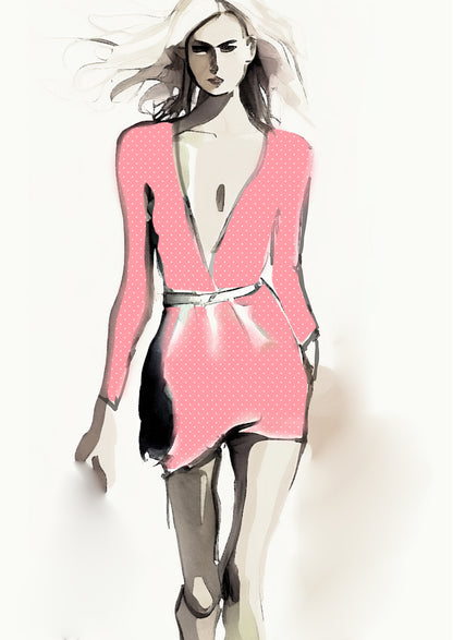 Spot Design - 5mm - Rose & White