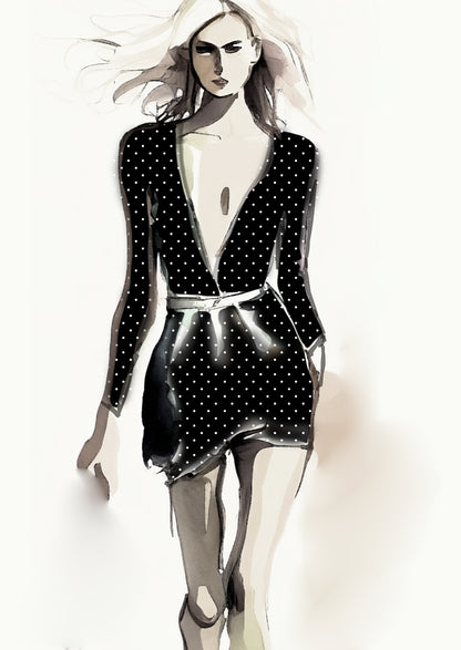 Spot Design - 8mm - Black & White