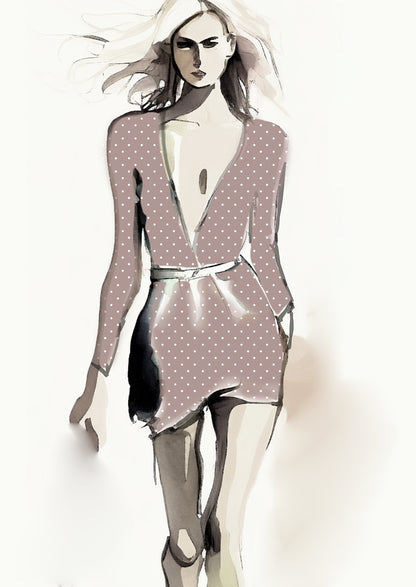 Spot Design - 8mm - Latte & White