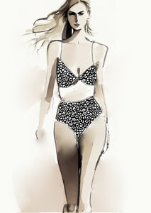 Cheetah Design - 10mm - Black & White