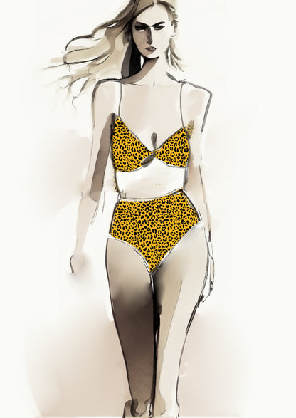 Cheetah Design - 10mm - Sun & Black