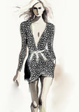 Cheetah Design - 10mm - Black & White