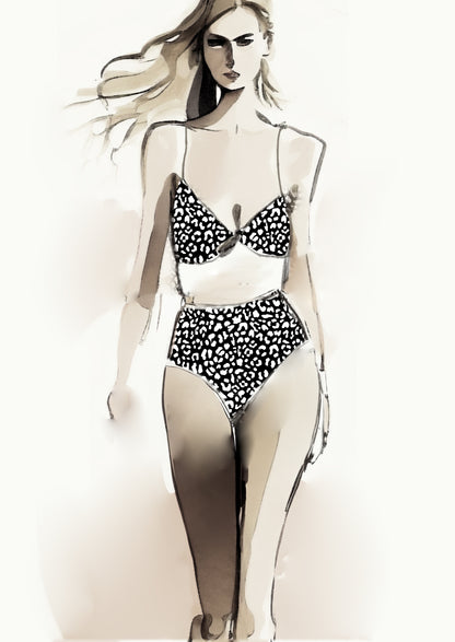 Cheetah Design - 20mm - Black & White