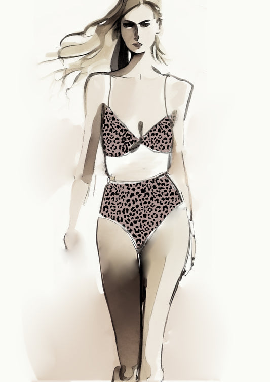 Cheetah Design - 20mm - Latte & Black
