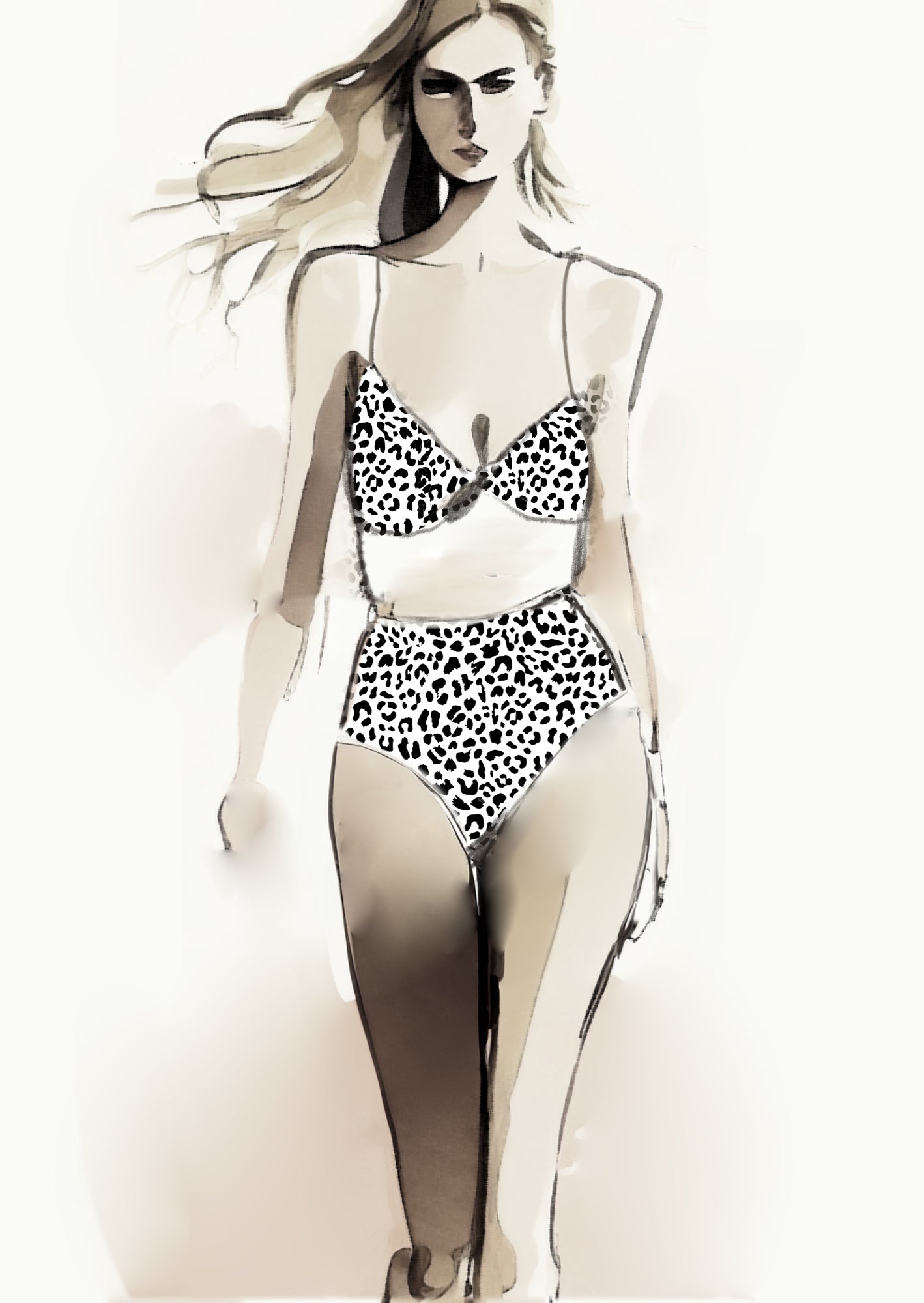 Cheetah Design - 20mm - White & Black