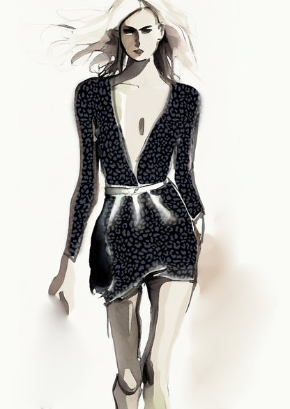 Cheetah Design - 20mm - Black & GREY