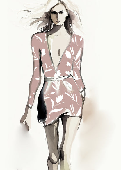 Floral Tulip - 100mm - Natural