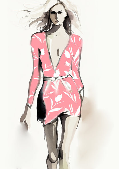 Floral Tulip - 100mm - Rose Pink