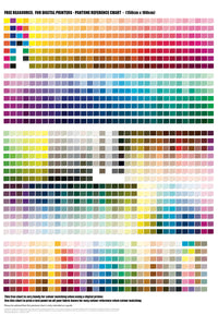 Free Resource: Digital Printing Colour Chart 150cm x 100cm – The Digital  Weaver