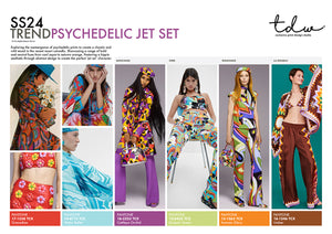 SS24 Psychedelic Jet Set A3 Trend Board Digital File