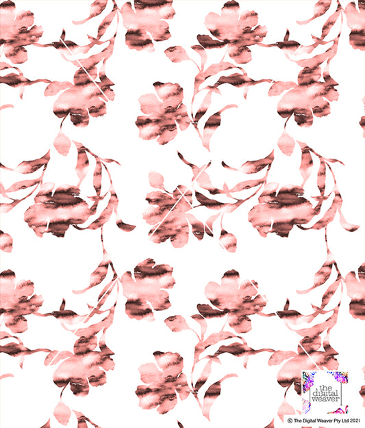 TDW2337 Island Sky blooms inky Floral Exclusive Print Design