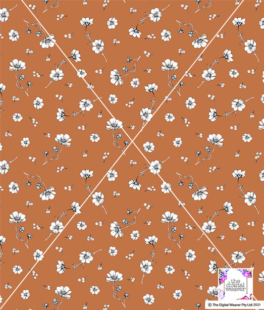 TDW2354_SH017B Poppy Falls Ditsy Floral Exclusive Print Design