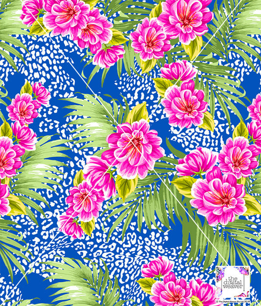 TDW2392 Vintage Palm Floral Exclusive Print Design