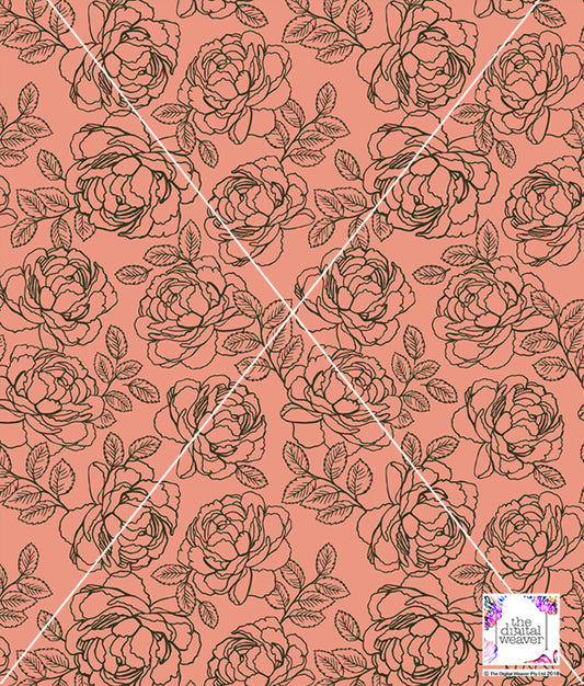 TDW2414_MS046 Rose Romance Exclusive Print Design