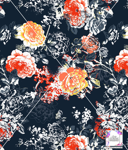 TDW2430_MS052 Valencia Floral Exclusive Print Design