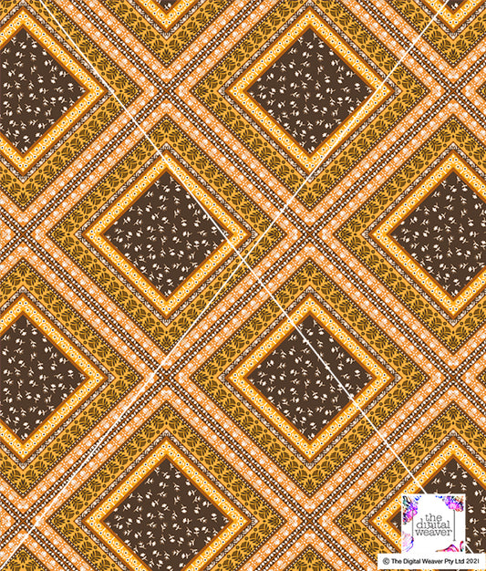 TDW2453_RY133 Scarf Cue Patchwork  Exclusive Print Design