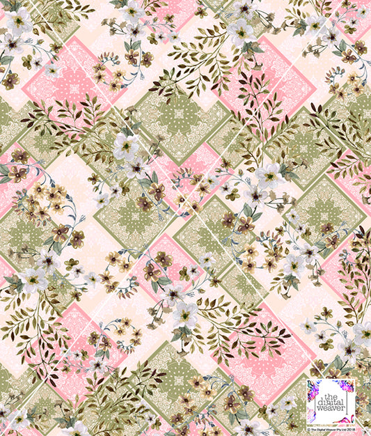 TDW2471 Senna Summer Patchwork Exclusive Print Design