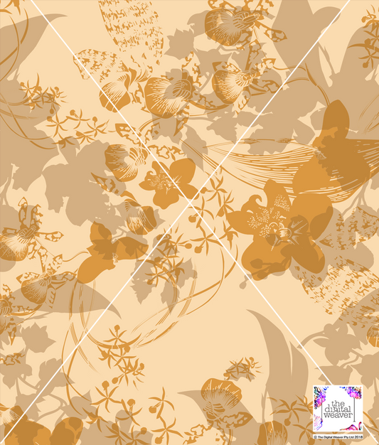 TDW2575 T Shadow Floral Exclusive Print Design